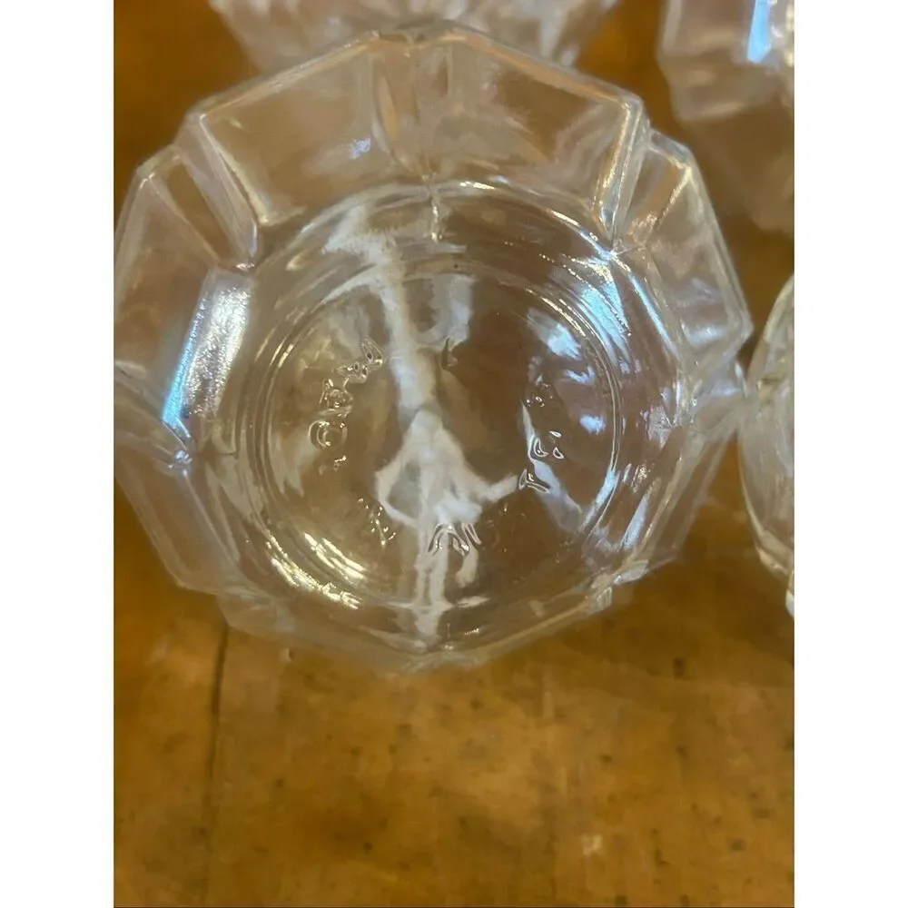 4 Vintage Glass Wick Oil Candles made in Austria (5710)